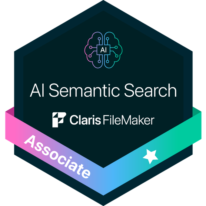 Certification Claris FileMaker Associate - AI Semantic Search