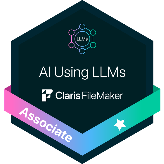Certification Claris FileMaker Associate - AI Using LLMs
